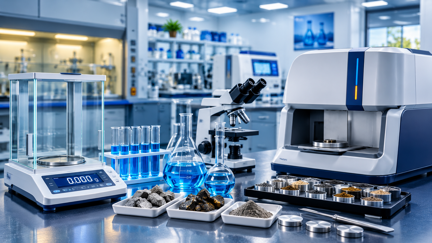 Laboratory glassware and analytical equipment